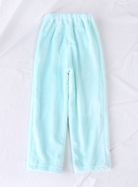 冬季新款童装亲肤舒适保暖家居裤珊瑚绒睡裤长裤单裤子17075