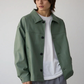 日单品牌秋季 皮衣夹克外套29758 有型休闲翻领系扣男士 新款 时尚