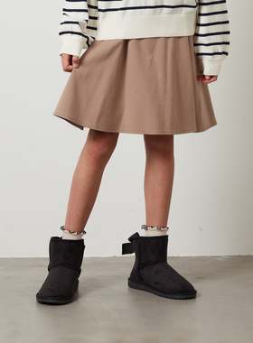 日单童装秋冬新款时尚百搭纯色半松紧A版大裙摆半身裙伞裙女24339