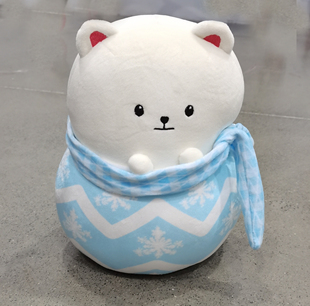 超值好东西!~卡通小猫造型围围巾毛绒玩具玩偶摆件22489