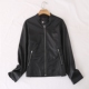 日单品牌春秋冬新款 时尚 潮范皮衣拉链口袋机车夹克外套男女27864