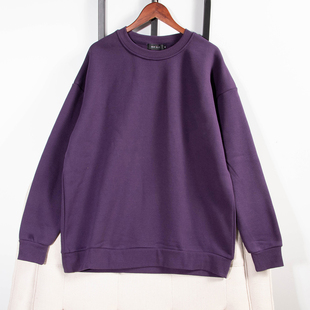 日单品牌秋冬新款 卫衣男女29175 简单休闲百搭加绒厚实保暖长袖