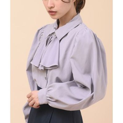 衬衫上衣可脱卸系带领