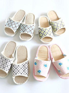 藤草编竹编竹子春夏季凉拖鞋男女春天夏天木地板家居室内24704