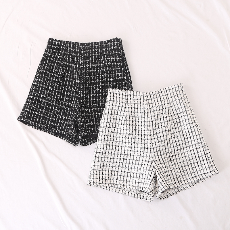 小香风高腰日系短裤靴裤