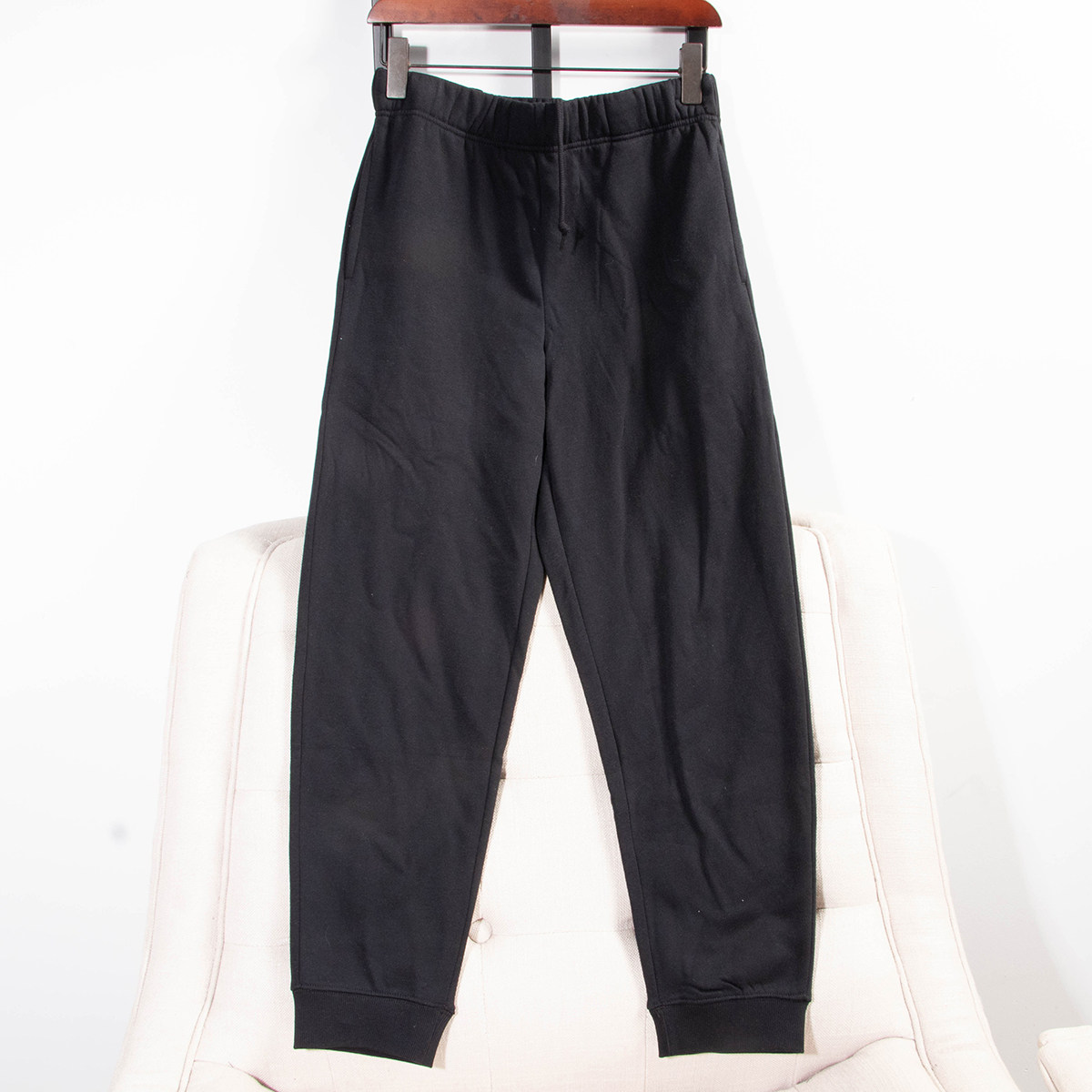 日单冬季新款简约休闲运动百搭松紧腰内里加绒束脚卫裤男女31662,女装/女士精品,休闲裤,淘宝优惠券,粉丝福利购,淘宝优惠卷