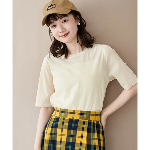 日单ce夏季丝绒圆领短袖T恤女