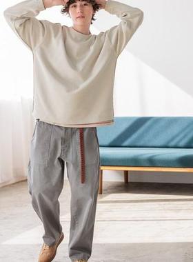 重磅好货！日单niko..春夏松紧腰重度水洗棉牛仔裤工装裤28903