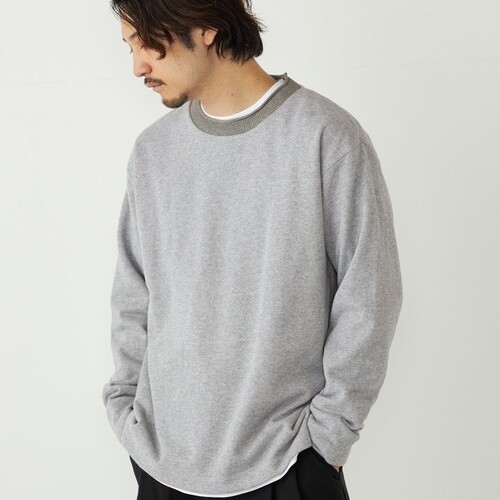 简约百搭罗纹领内磨毛针织衫毛衣