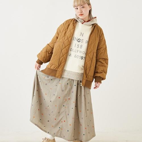 立领绗线夹棉棉衣棉服外套文艺范