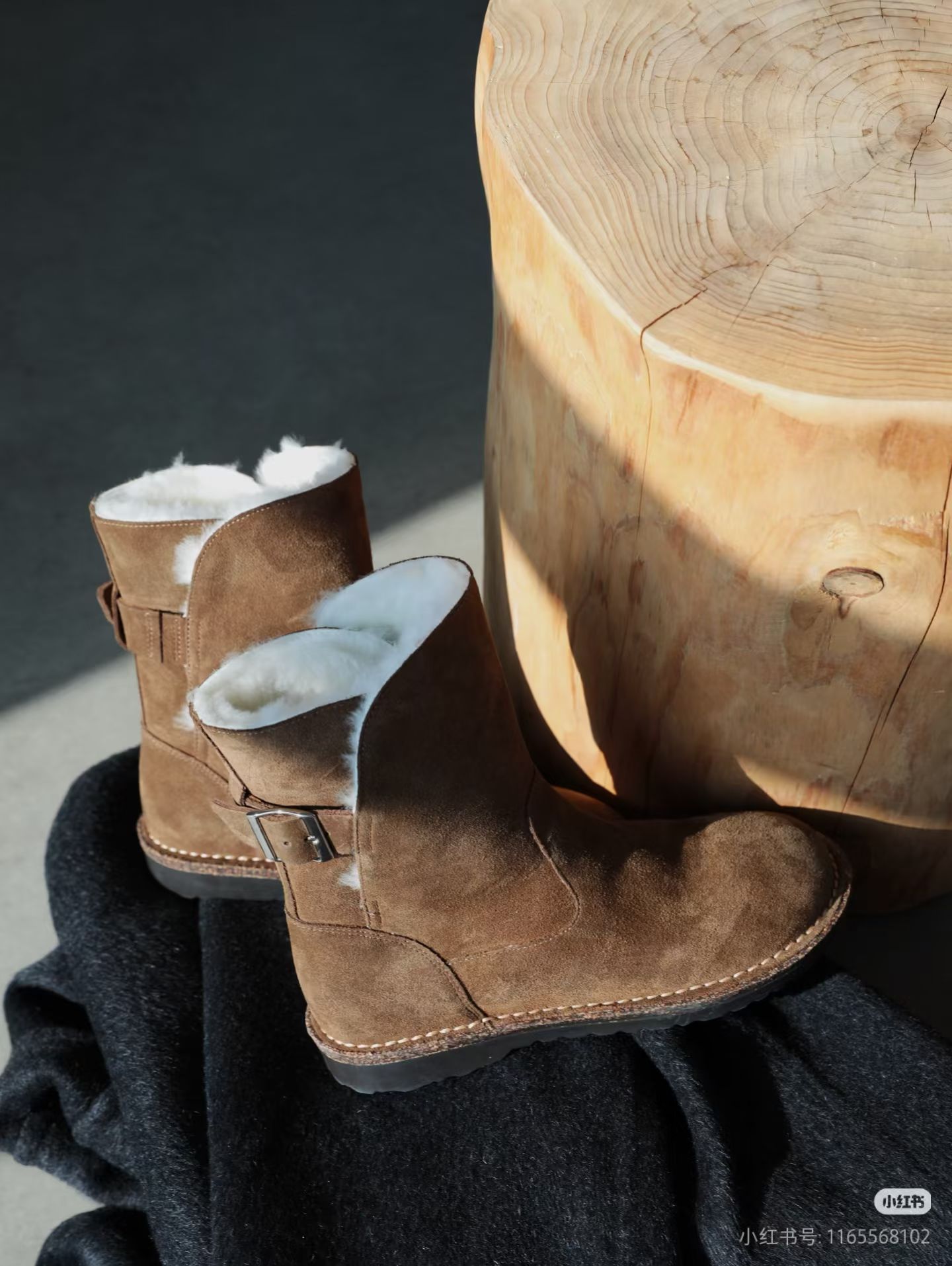 羊皮毛一体短靴女2025冬新款勃肯雪地靴加绒保暖加厚东北两穿棉鞋