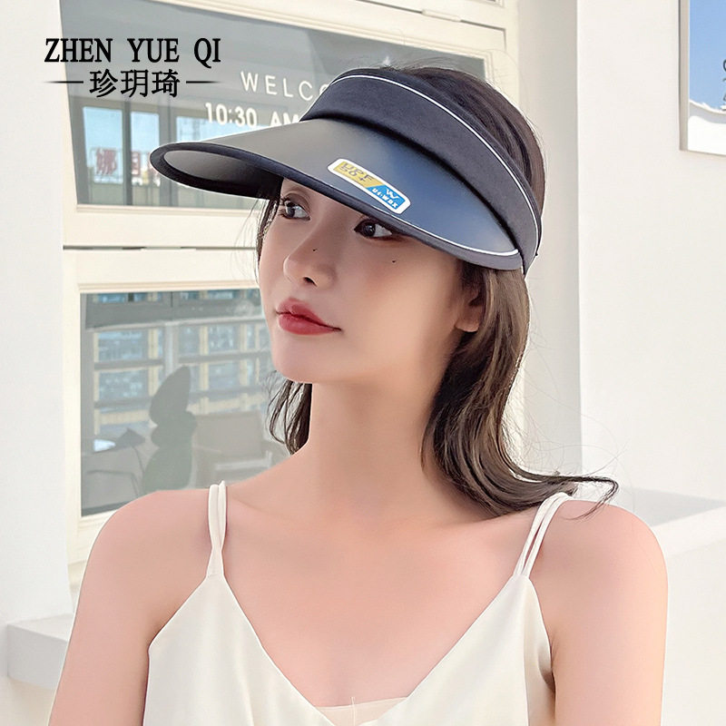 户外太阳帽空顶帽女骑车防晒春夏