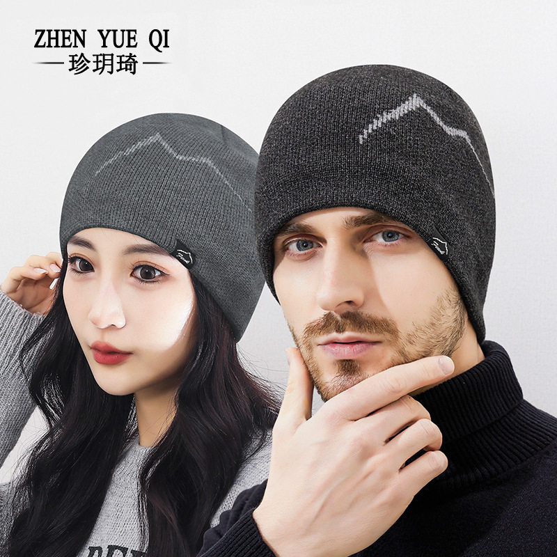 冬季新款山峰FEWK套头时尚毛线冷帽防寒保暖男女士加绒护耳针织