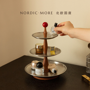 玄关置物架桌面收纳盒化妆品首饰钥匙收纳整理盒入户摆件乔迁礼物