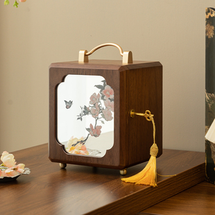 首饰收纳盒带锁木质黄金珠宝项链盒高档精致实用新婚结婚生日礼物