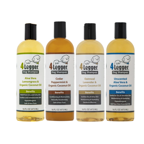 现货 美国4Legger猫狗浴液香波天然有机燕麦低敏保湿沐浴露473ml