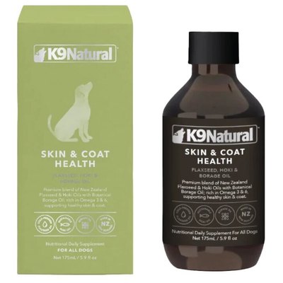 港购 新西兰K9 Natural亞麻仁油+藍冰鱈魚油犬用皮膚健康175ml