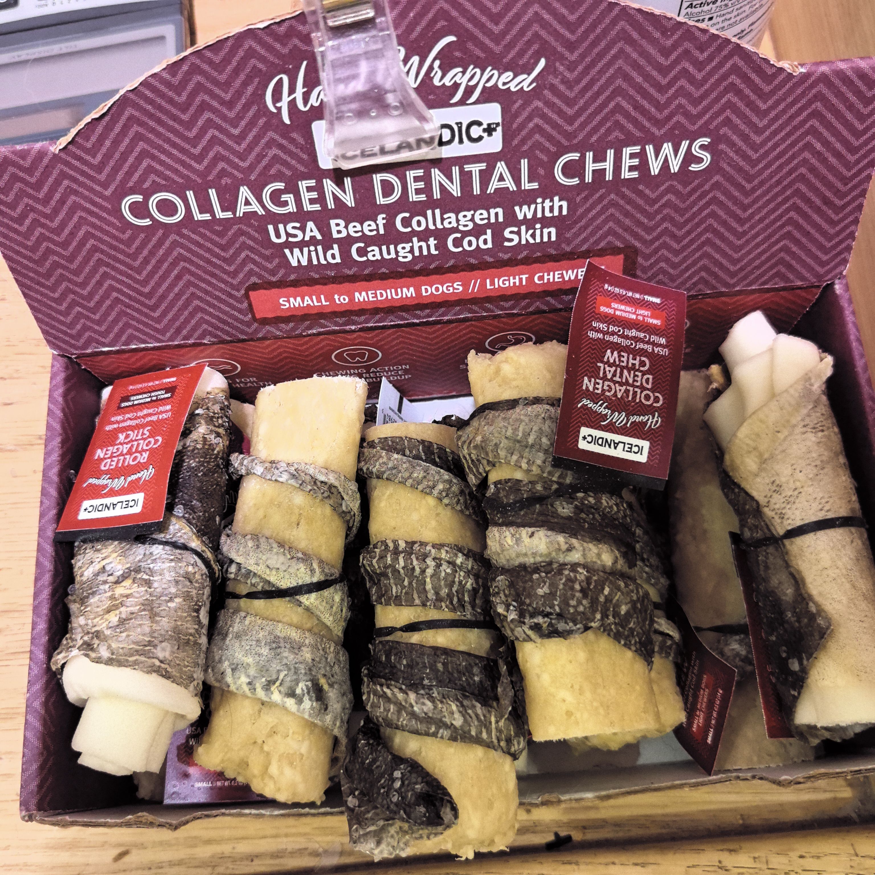 港购 Icelandic+美國牛肉配鱈魚皮捲潔齒條