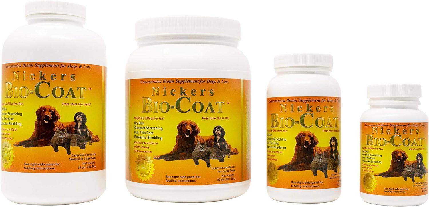 美国nickers Bio-Coat犬猫美毛粉爆毛粉犬猫皮肤疾病脱毛猫藓