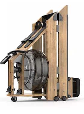 水阻划船机water rowing machine家用划船器材折叠不锈钢轨道桨叶