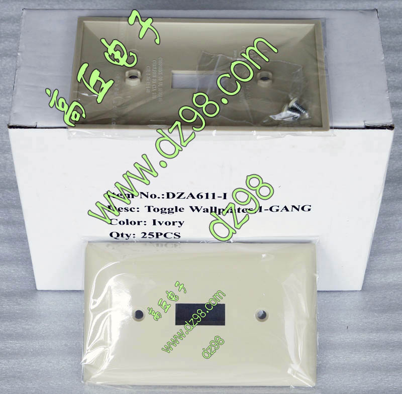 DZA611-I 115x70 黄颜色面板 1位 墙壁 开关 面板 家装面板 美标