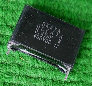 原装拆机 OKAYA HCE474 0.47UF 400V 薄膜 电容 特价10只=3.5元