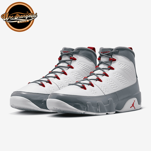 北卡大学 白灰 CT8019 162 AJ9 复古篮球鞋 Jordan Air 高帮