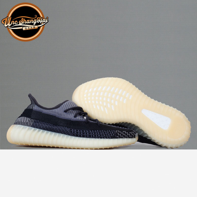北卡大学 Adidas YEEZY 350V2 黑芝麻 黑白天使 椰子跑步鞋FZ5000
