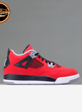 北卡大学 Air Jordan 4 PS AJ4 大红 黑红 公牛 童鞋308499-603