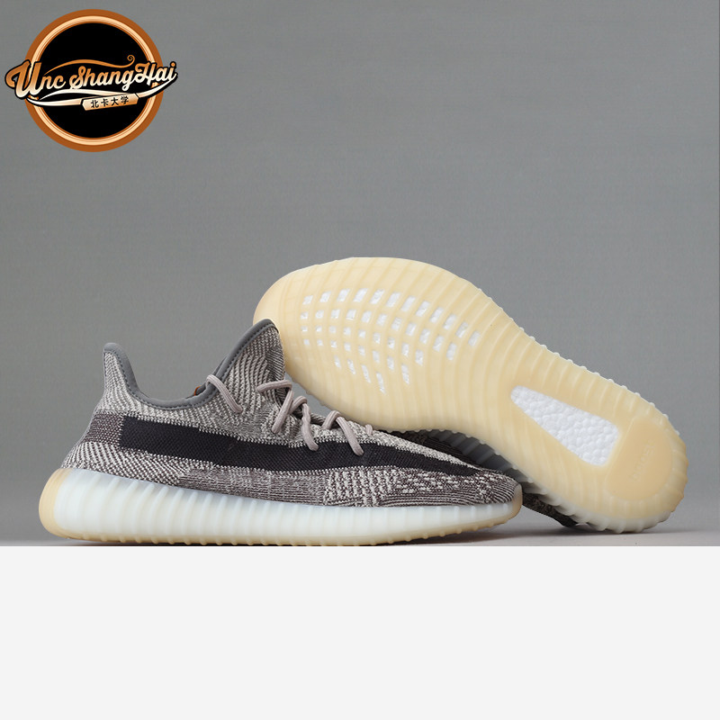 北卡大学 Adidas Yeezy 350 V2卡其灰 芝麻 椰子跑步鞋侃爷FZ1267
