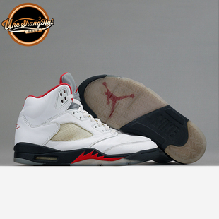 北卡大学 Air Jordan5 AJ5 流川枫 白红 火焰红20复刻 DA1911-102