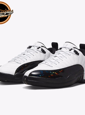 北卡大学Air Jordan 12 Low AJ12黑白低帮 东单 25周年DO8726-100