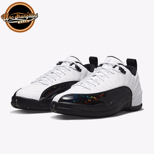 AJ12黑白低帮东单25周年篮球鞋