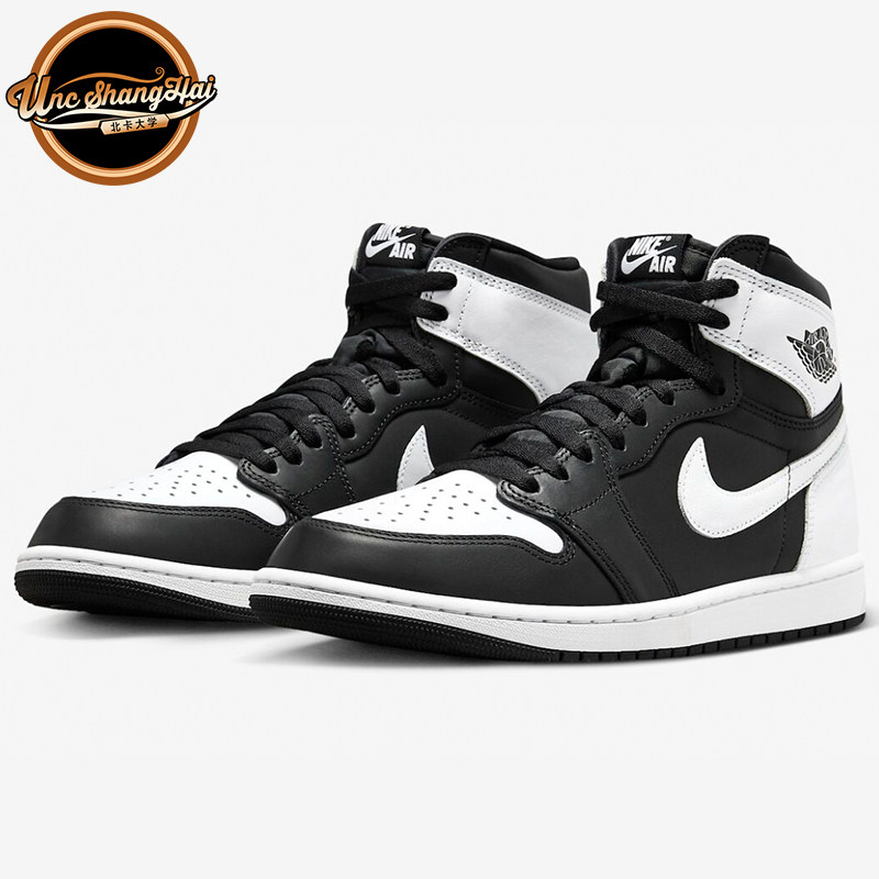 北卡大学Air Jordan 1 AJ1 白黑 高帮 复古运动篮球鞋 DZ5485-010