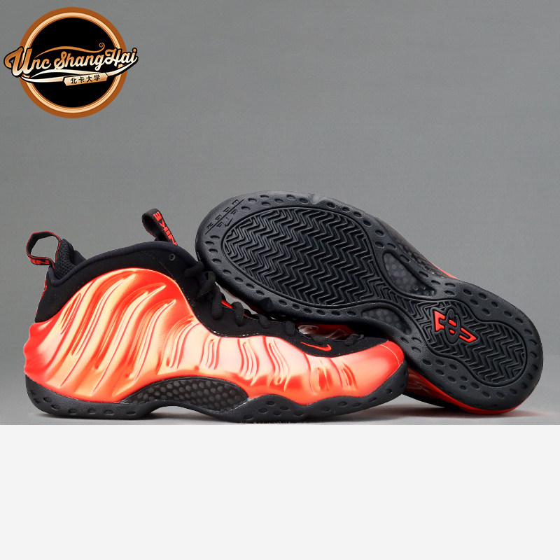 北卡大学 NIKE Air Foamposite one 橙红喷辣椒喷 橙喷314996-603