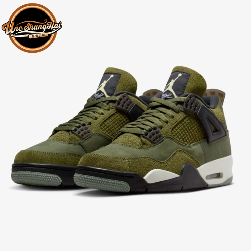AJ4军绿色高帮复古篮球鞋