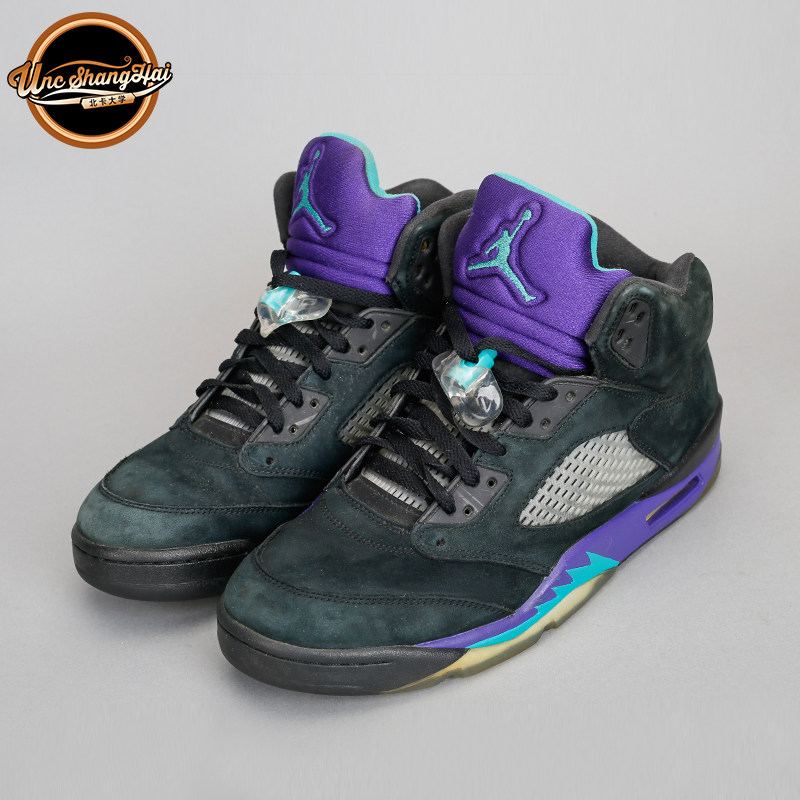北卡大学 Air Jordan 5 Retro AJ5 乔5 黑紫葡萄 黑紫 136027-007
