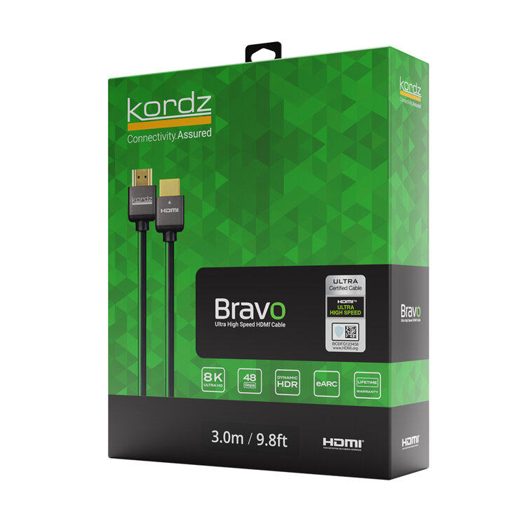 澳洲HDMI2.1Kordz发烧HDMI线