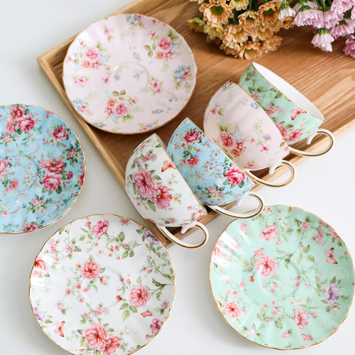 轻奢个性咖啡杯碟下午花茶杯欧式