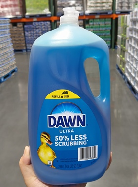 开市客美国进口DAWN食品级浓缩洗洁精2.66L 洗碗液不伤手餐具果蔬