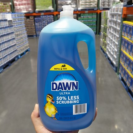 开市客美国进口DAWN食品级浓缩洗洁精2.66L 洗碗液不伤手餐具果蔬