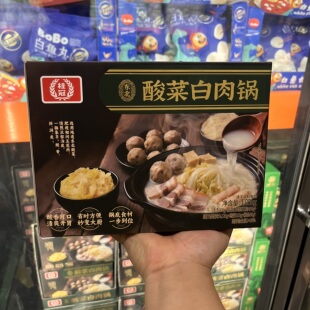 开市客桂冠酸菜白肉锅底1.05kg料足加热即食骨汤五花肉料理食材包