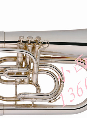 行进上低音号  Bb调 （镀镍）行进小抱号     Marching Euphonium