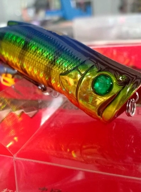 鱼猎人 战斧波爬ZP01B/90mm/19.5克水面淡海水路亚假饵拟饵海钓饵