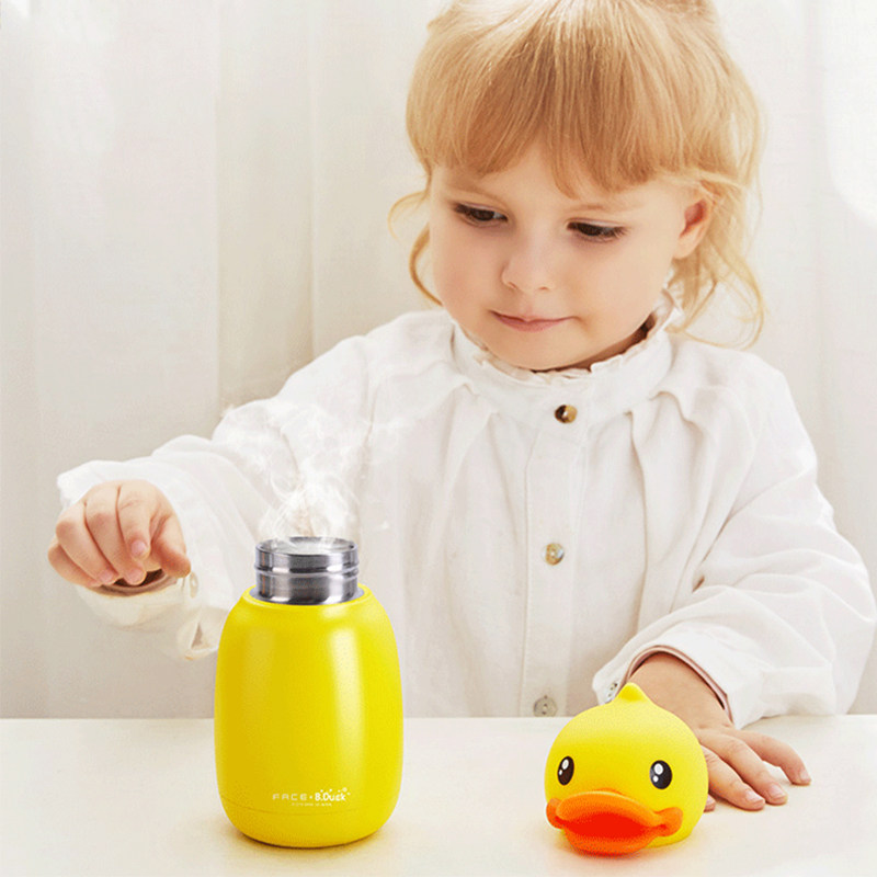 B.Duck小黄鸭保温杯男女330ml可爱迷你便携316不锈钢创意学生水杯