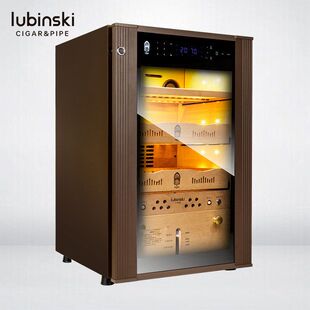 正品LUBINSKI鲁宾斯基恒温恒湿雪茄柜雪松木指纹解锁wifi远程控制
