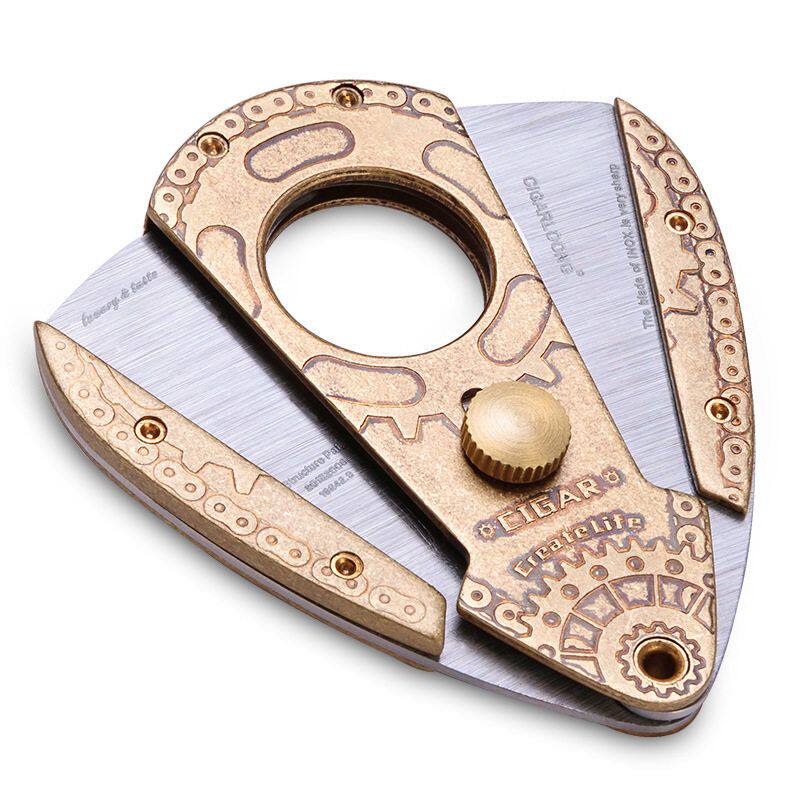 正品CIGARLOONG茄龙雪茄剪刀不锈钢锋利刀刃雪茄烟刀精美礼盒包装