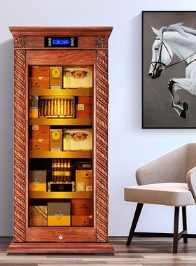 正品FUKE富客CL-339C雪茄柜实木恒温恒湿雪茄柜 德国技术智能恒湿