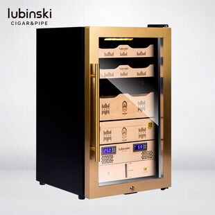 正品LUBINSKI鲁宾斯基雪茄柜智能变频恒温恒湿雪松木雪茄保湿箱