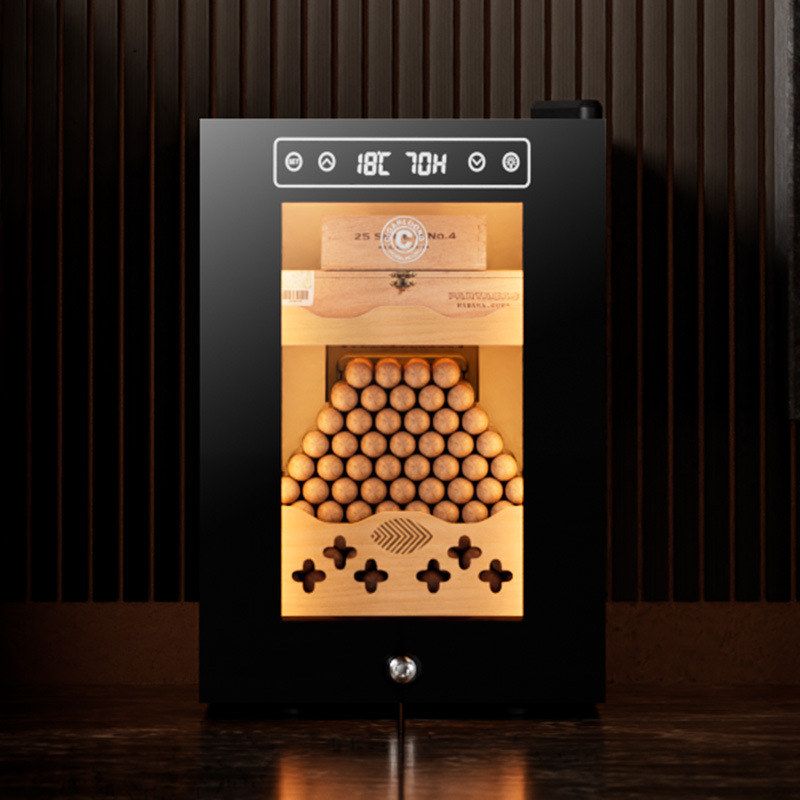 茄龙16C雪茄柜智能恒温恒湿雪茄柜雪松木层架节能静音雪茄保湿柜